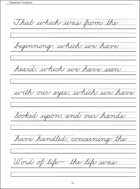 Cursive Handwriting Worksheets For Third Grade