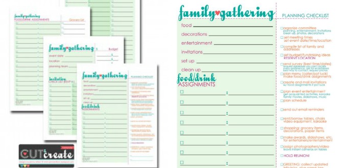 Plan A Family Reunion! {free Worksheets} â Tip Junkie