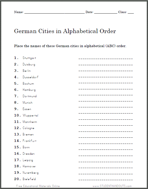 Printables  German Worksheets  Freegamesfriv Worksheets Printables
