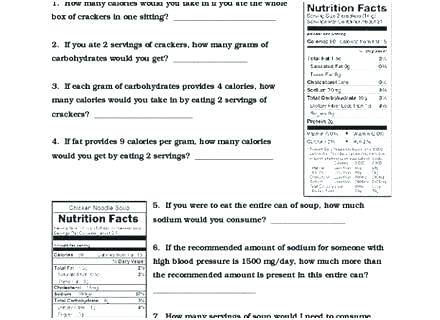 Free Nutrition Worksheets The Nutrition - Free Nutrition Worksheets Nutrition Worksheets For High School Lovely Food Label Worksheet Of Admirably Printable Free Health Middle Hi Free Printable Nutrition Worksheets For Adults 9 