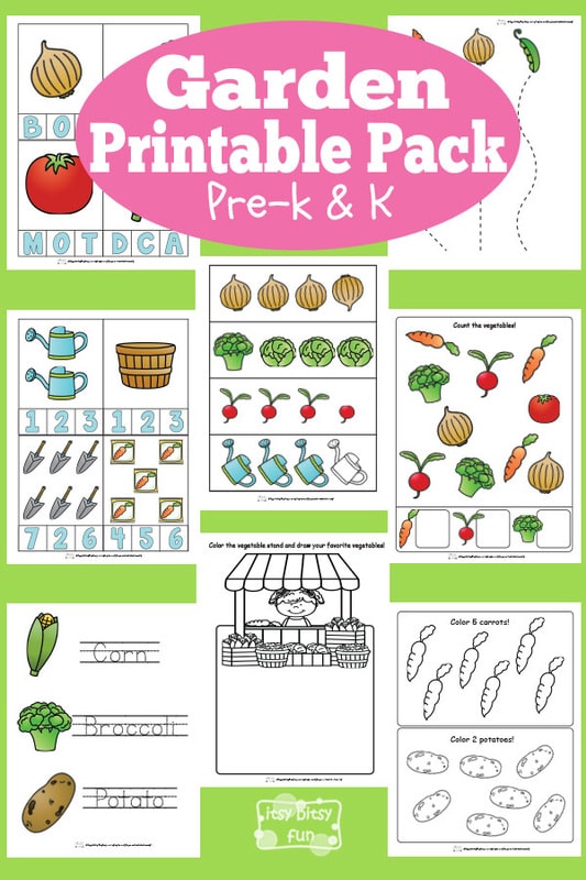 Garden Printable Preschool And Kindergarten Pack
