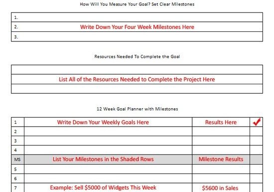 Goal Setting Worksheet