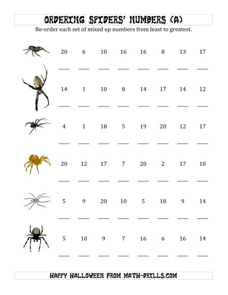 Halloween And Math Worksheets