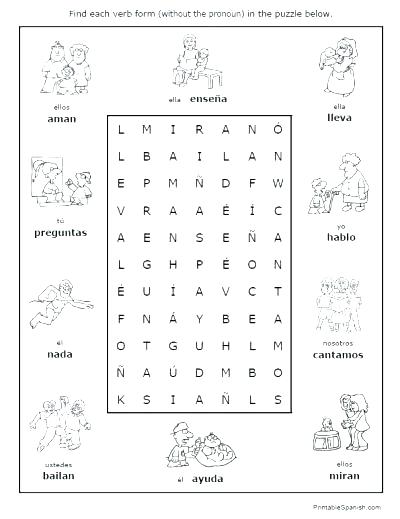 Home Education Resources Spanish Worksheets Verbs Worksheets 1