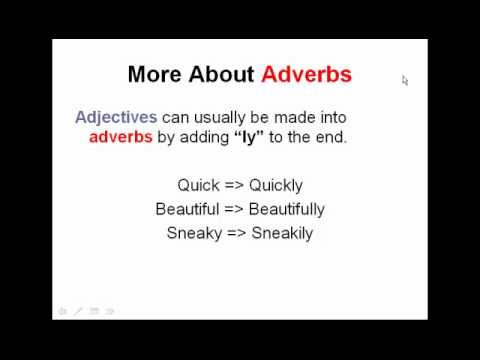 Adverbs & Adjectives Worksheets, Tests, & Lessons