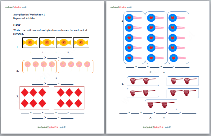 Beginner Multiplication Worksheets