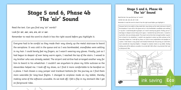 Air Sound Worksheet