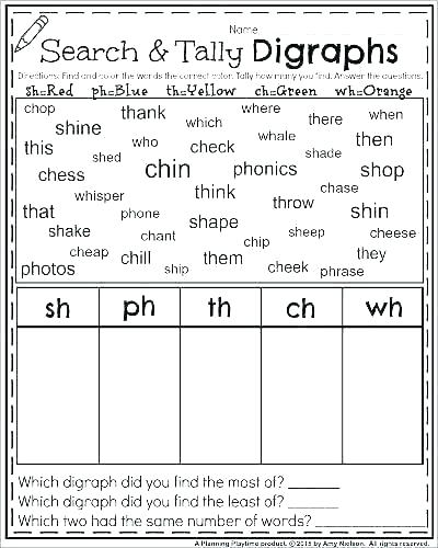 Ch Phonics Worksheets Crossword Puzzle Learning Digraphs R Blends