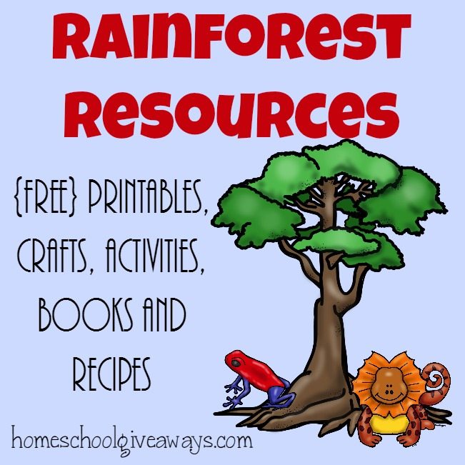 Rainforest Resources ~ Printables, Activities, Recipes & More