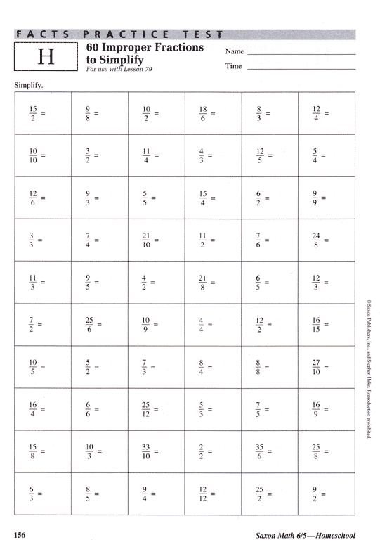 5th Grade Saxon Math Package Curriculum