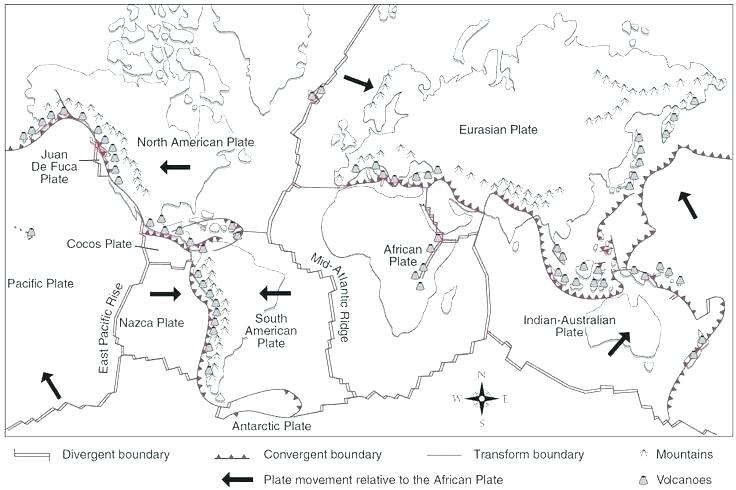 Plate Tectonics Movement Map â Pergoladach Co