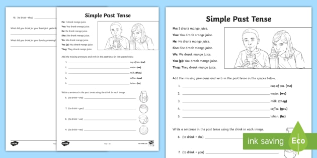 Simple Past Tense Worksheet