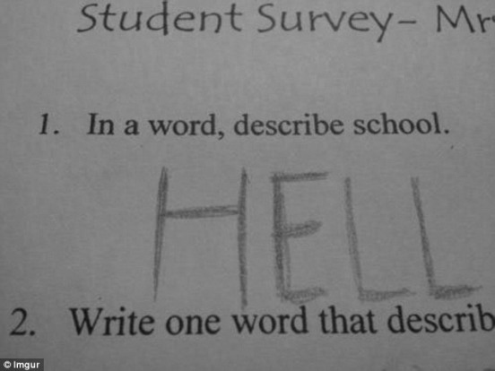 Funny Homework Answers From Kids