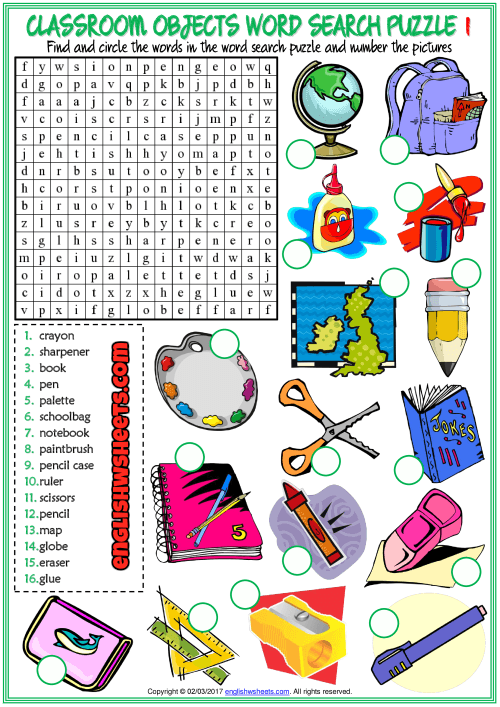 Fun Esl Printable Word Search Puzzle Worksheets With Pictures For