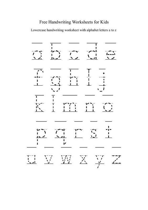Free Traceable Alphabet Printable