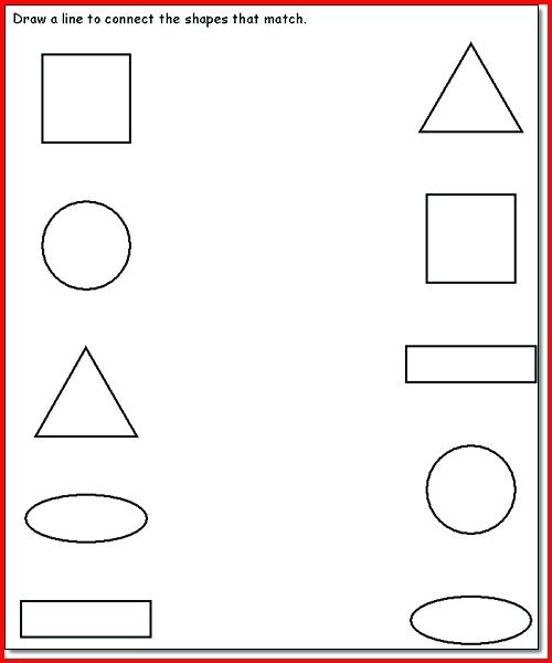 3 Year Old Preschool Worksheets Ts Age Preschooler Shapes Printable