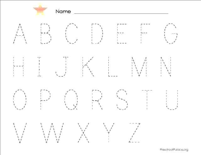 Capital And Small Letter Tracing Worksheets Lowercase Letter