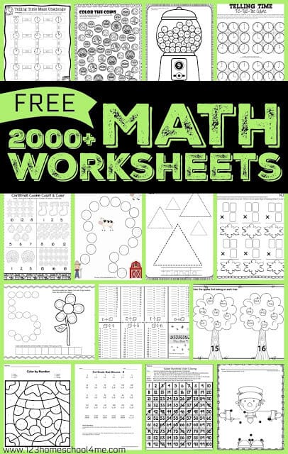 Math Worksheets & Games