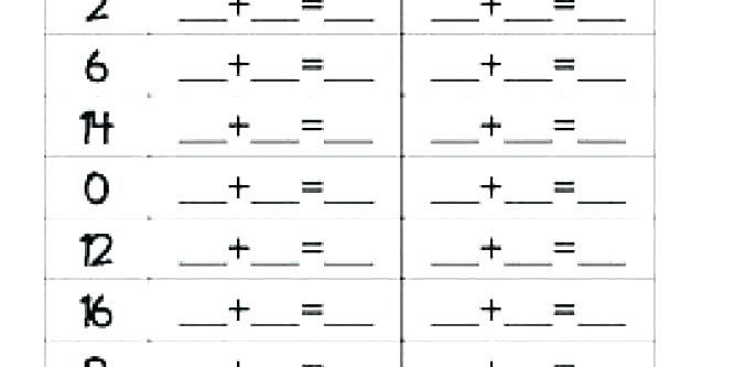 Math Worksheets For Grade 4 Addition And Subtraction Doubles Facts