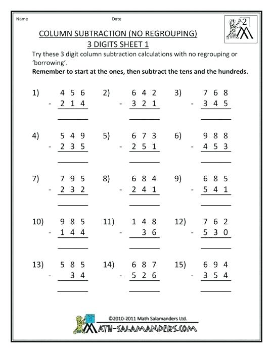 Primary School Mathematics Worksheets